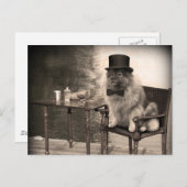 Carte Postale Après-midi de Keeshond Gentleman (Devant / Derrière)
