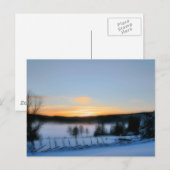 Carte Postale Après-midi d'hiver (Devant / Derrière)