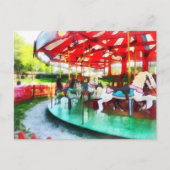 Carte Postale Après-midi ensoleillé sur le carrousel (Devant)