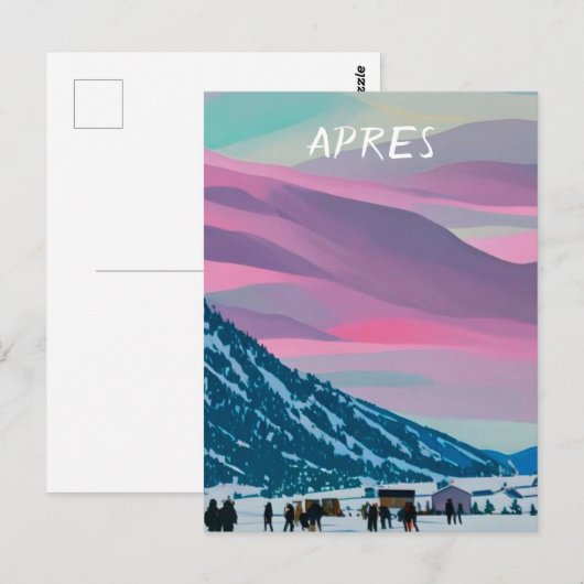 Carte Postale Apres ski (Devant / Derrière)