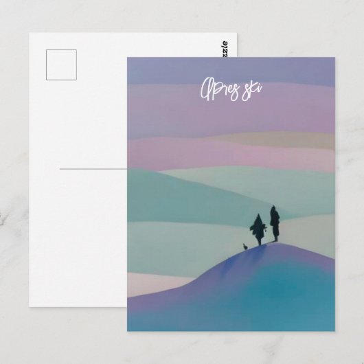 Carte Postale Apres ski (Devant / Derrière)