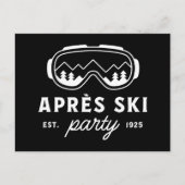 Carte Postale Apres ski party mountain cabin winter holiday (Devant)