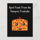 Carte Postale April Fools du gâteau de fruit Vampire (Devant)
