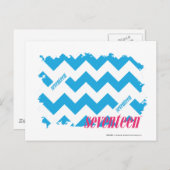 Carte Postale Aqua 3 de zigzag (Devant / Derrière)