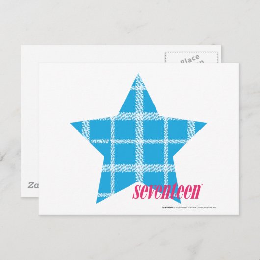 Carte Postale Aqua 3 plaid (Devant / Derrière)