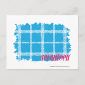 Carte Postale Aqua 4 plaid (Devant)