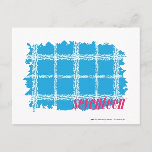 Carte Postale Aqua 4 plaid (Devant)