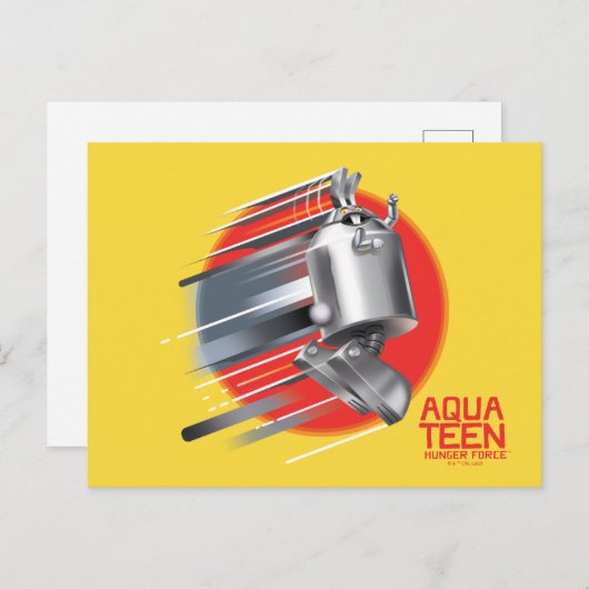 Carte Postale Aqua Ado Hunger Force Rabbot (Devant / Derrière)