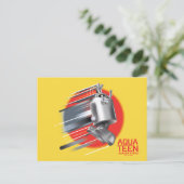 Carte Postale Aqua Ado Hunger Force Rabbot (Debout devant)