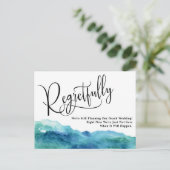 Carte Postale Aqua Blue Green a malheureusement reporté le Maria (Debout devant)