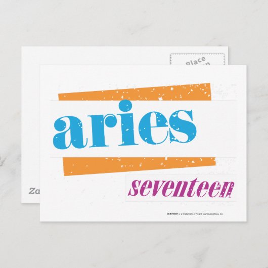 Carte Postale Aqua de Bélier (Devant / Derrière)