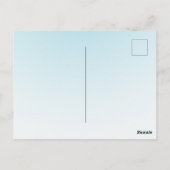 Carte Postale Aqua Ombre Joyeux Ananas Tropical (Dos)