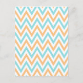 Carte Postale Aqua- pêche, Chevron Zigzag (Devant)