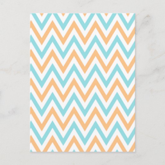 Carte Postale Aqua- pêche, Chevron Zigzag (Devant)