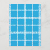 Carte Postale Aqua Plaid (Devant)