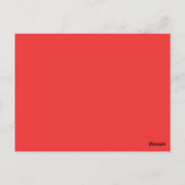 Carte postale Aqua/Red Guitar Heart Table (Dos)
