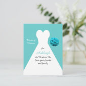 Carte postale Aqua Words of Wisdom for Brides (Debout devant)