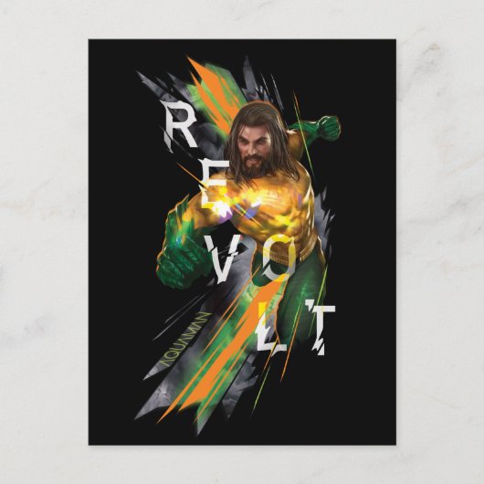 Carte Postale Aquaman | Aquaman "Revolt" - Graphique commenté (Devant)