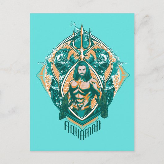 Carte Postale Aquaman | Aquaman & Trenchers Graphique (Devant)
