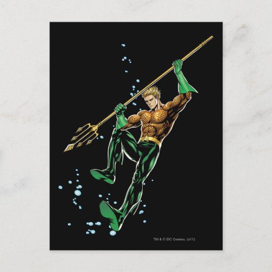 Carte Postale Aquaman avec Spear (Devant)