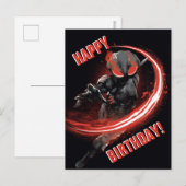 Carte Postale Aquaman | Black Manta Red Swipe Graphic (Devant / Derrière)