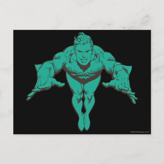 Carte Postale Aquaman Déjeuner en avant - Turquoise (Devant)