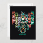Carte Postale Aquaman | Graphique d'Atlanteans "Unite The Kingdo (Devant / Derrière)