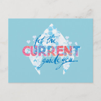 Carte Postale Aquaman | Graphique Logo "Let The Current Guide Yo