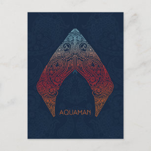 Carte Postale Aquaman   Logo de Paisley Aquaman