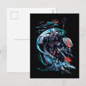 Carte Postale Aquaman | Orm, Manta Noir, Tylosaur, & Ships (Devant / Derrière)
