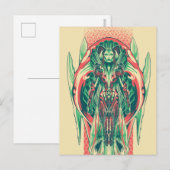 Carte Postale Aquaman | Queen Fisherman Art Nouveau Panel (Devant / Derrière)