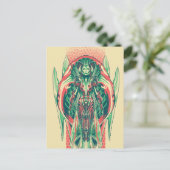 Carte Postale Aquaman | Queen Fisherman Art Nouveau Panel (Debout devant)