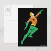 Carte Postale Aquaman saute (Devant / Derrière)