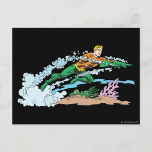 Carte Postale Aquaman saute sur Coral