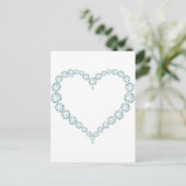 Carte Postale Aquamarine Gem Heart (Debout devant)