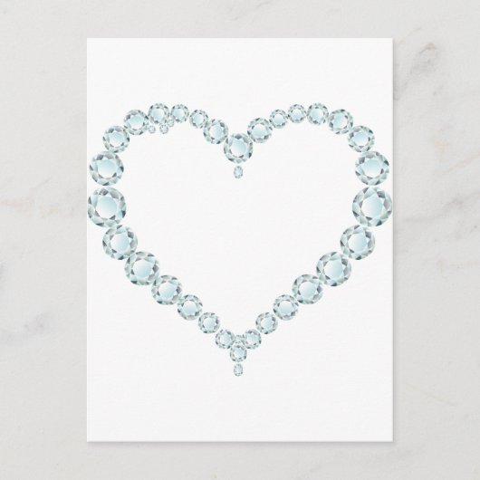 Carte Postale Aquamarine Gem Heart (Devant)