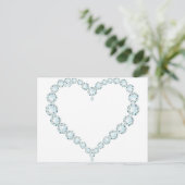 Carte Postale Aquamarine Gem Heart (Debout devant)