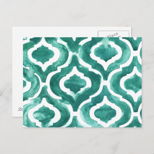 Carte Postale Aquamarine Motif IV (Devant / Derrière)