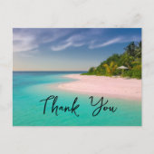 Carte Postale Aquamarine Ocean Tropical Beach Scenic Thank You (Devant)