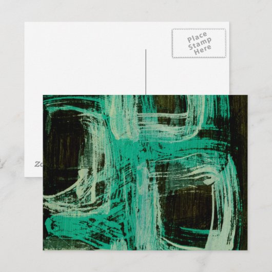 Carte Postale Aquamarine Windows I (Devant / Derrière)