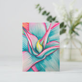 Carte Postale Aquarelle agave succulente art (Debout devant)