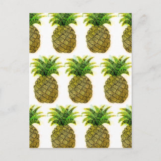 Carte Postale Aquarelle ananas