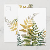 Carte Postale Aquarelle Arbres 6 (Devant / Derrière)