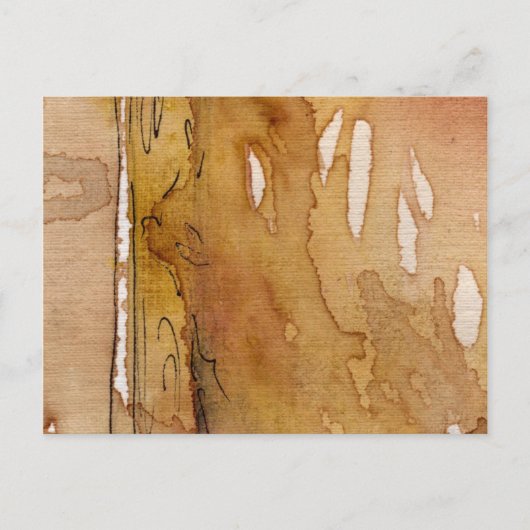 Carte Postale Aquarelle arrière - plan artistique (Devant)