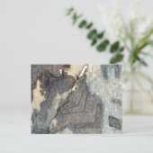 Carte Postale aquarelle arrière - plan gris-bleu 2 (Debout devant)