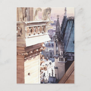 Carte Postale Aquarelle "Aspire" Architecture Church
