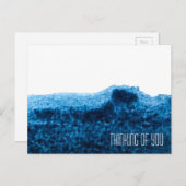 Carte Postale Aquarelle bleu marine foncé minimale (Devant / Derrière)