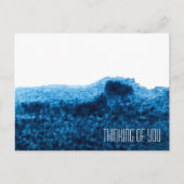 Carte Postale Aquarelle bleu marine foncé minimale (Devant)