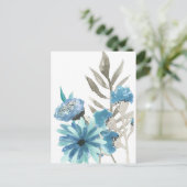 Carte Postale Aquarelle bleue (Debout devant)