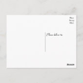 Carte Postale Aquarelle Bleue Merci, Turquoise Et Violette (Dos)